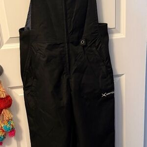 Arctix Black Snow Bibs with Logo